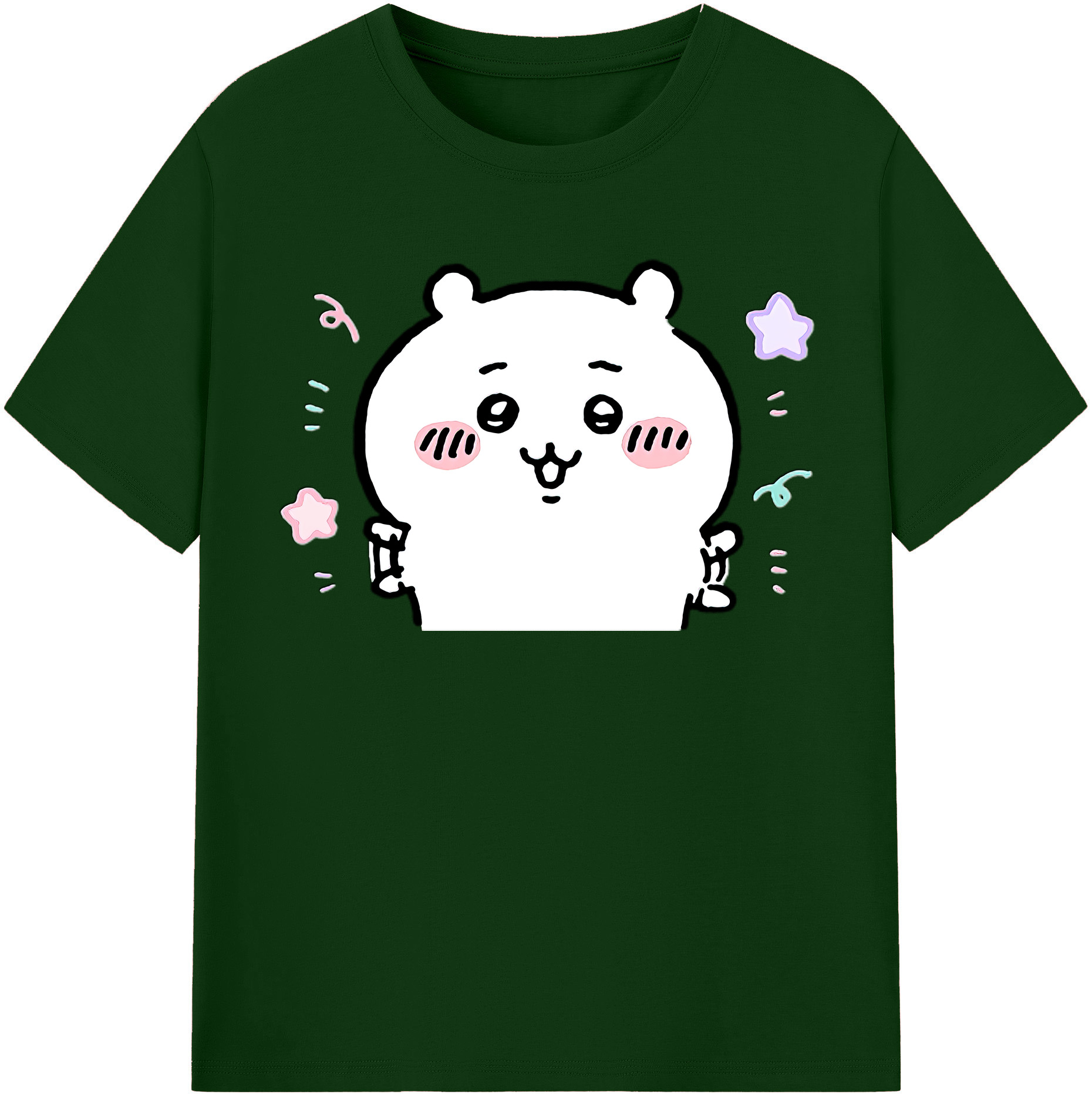 （画像用） ちいかわ ちいかわ Chii-kawa chiikawa 綿100％半袖Tシャツ（フロントプリント）